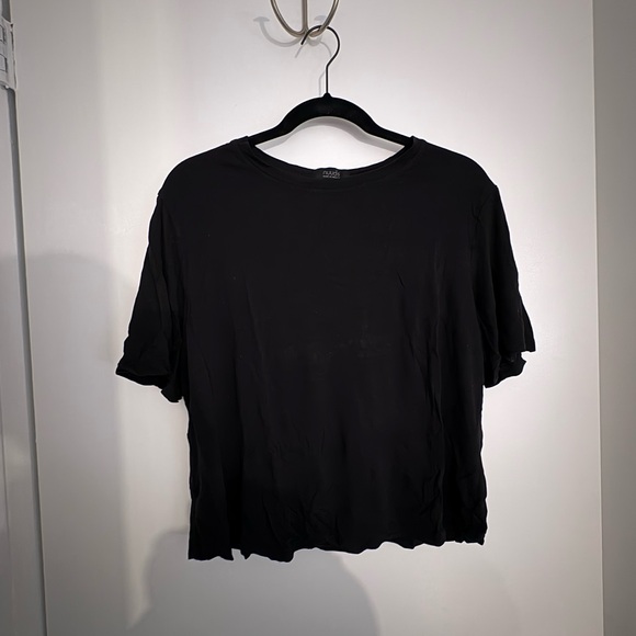 Black Short Sleeve Pajama Set - Picture 2 of 5